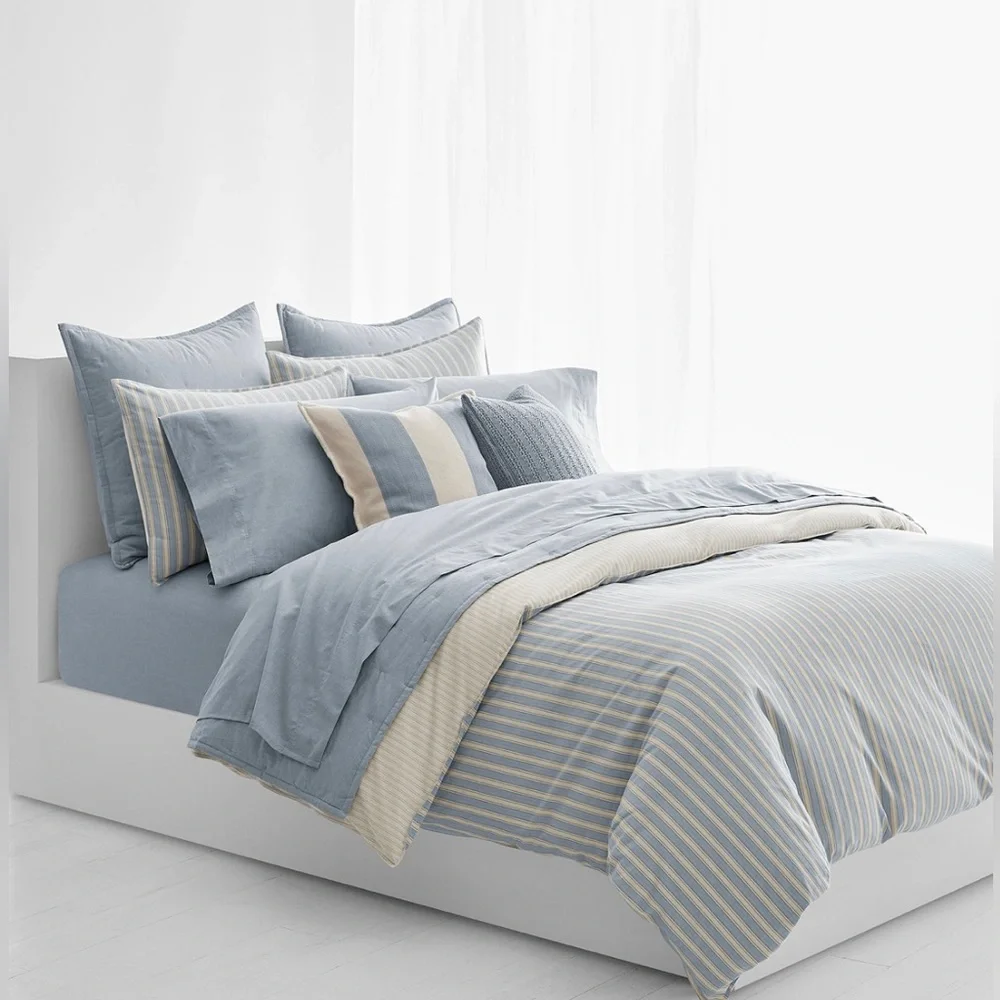 NWT Lauren Ralph Lauren Graydon Bold Stripe Comforter